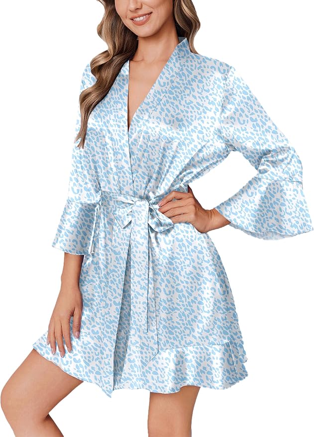 White & Blue Leopard
