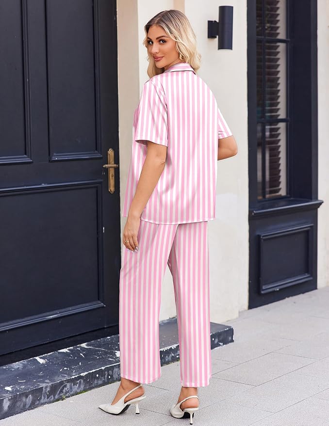 Pink White Stripe