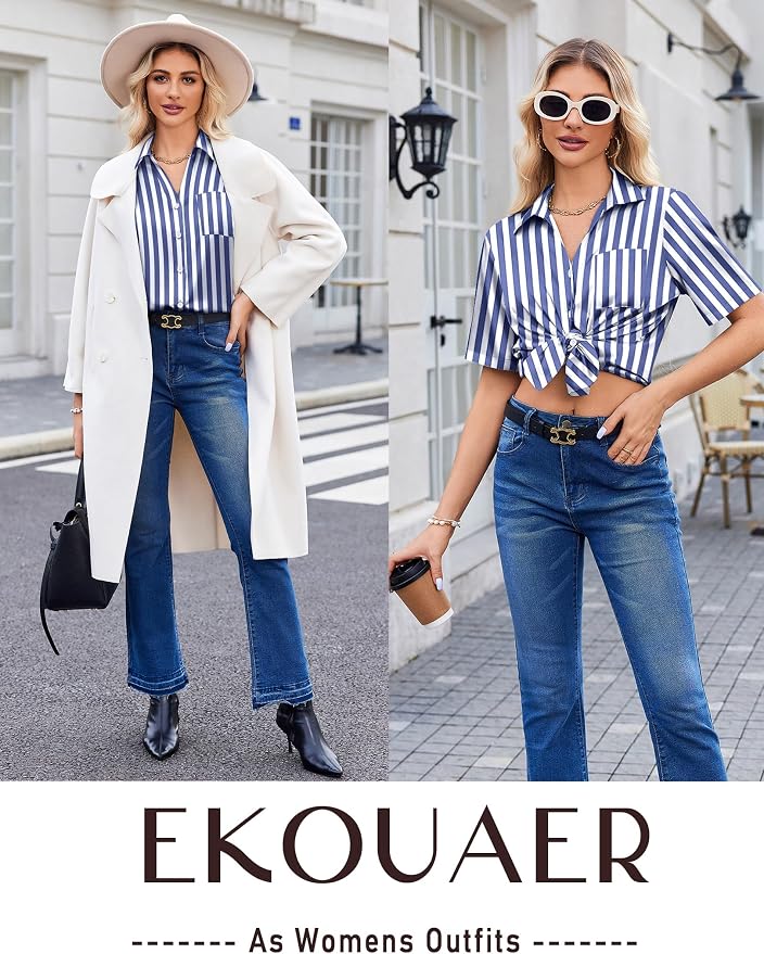 Navy White Stripe