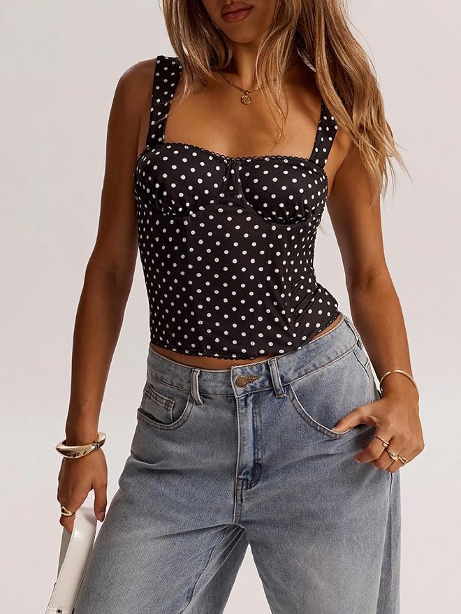 Black Polka Dots Print