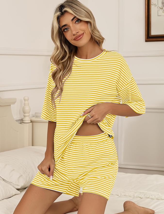 White Yellow Striped