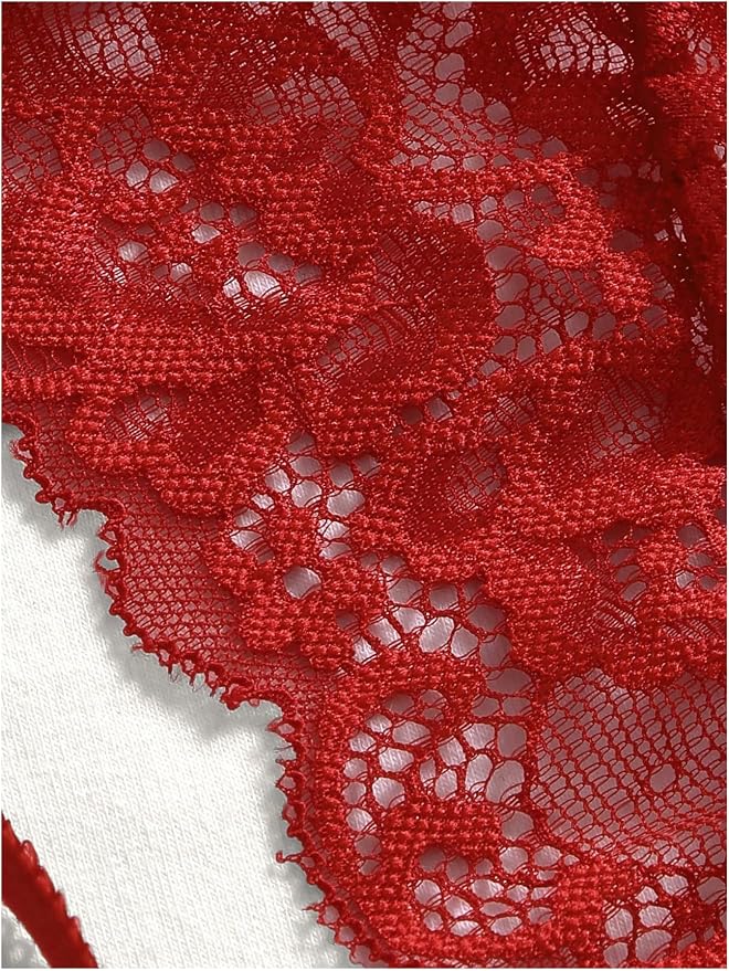 Red Lace Solid