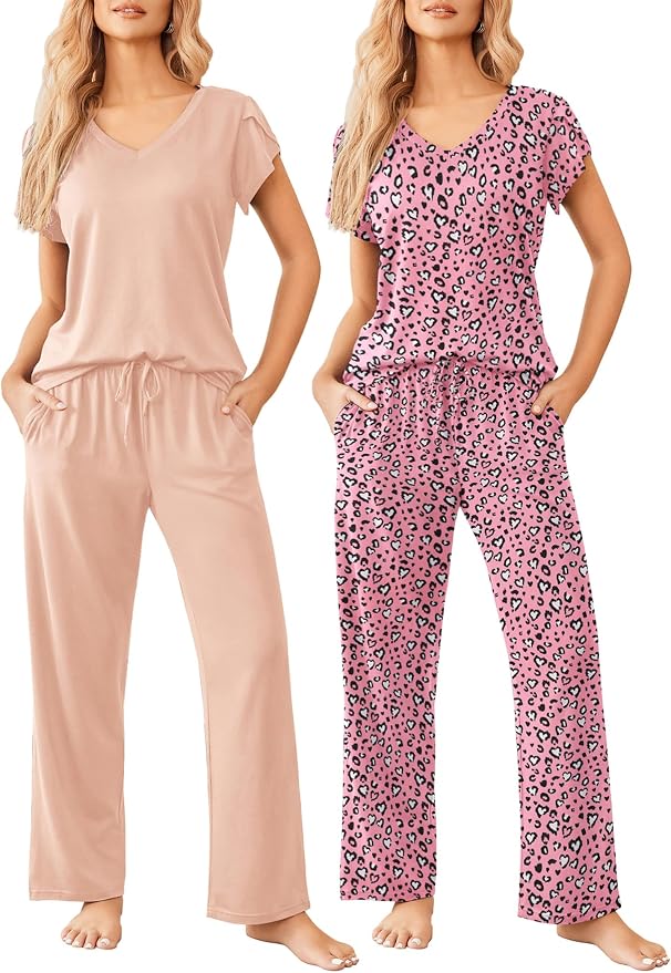 A-pink/Pink Heart Leopard