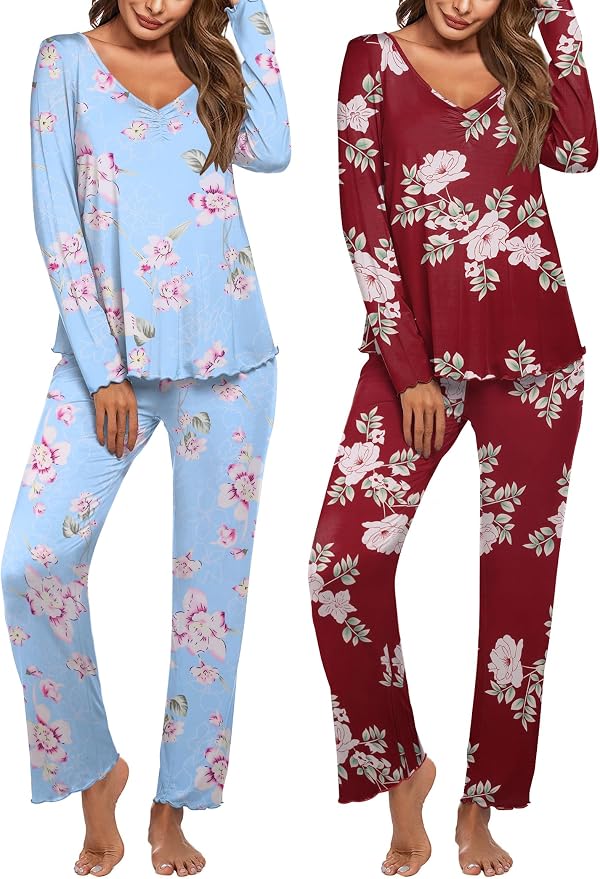 Blue Flower + Burgundy Flower