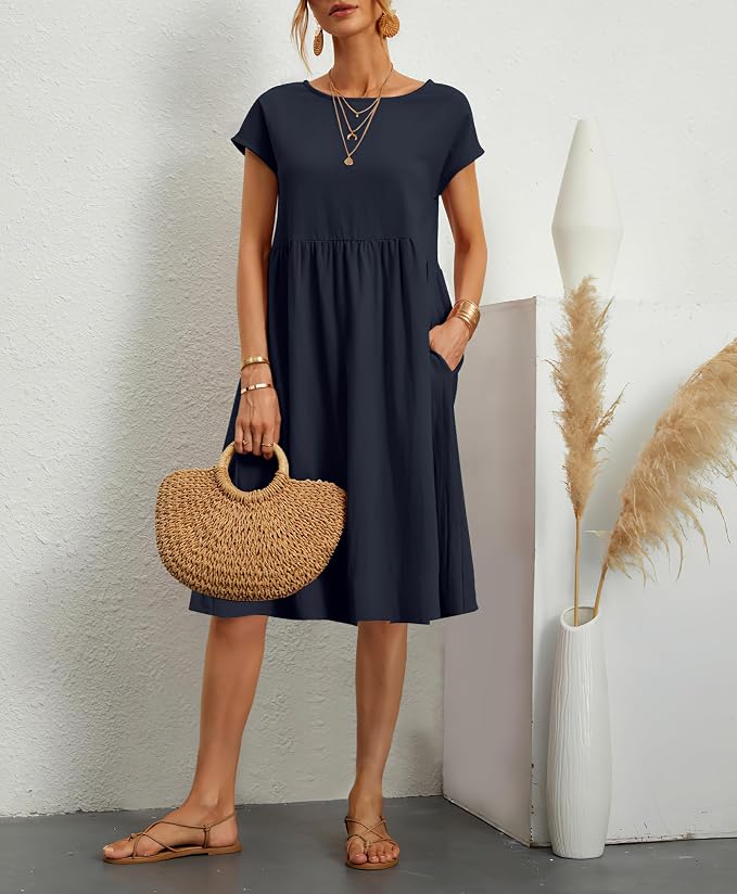 Navy Midi Dress