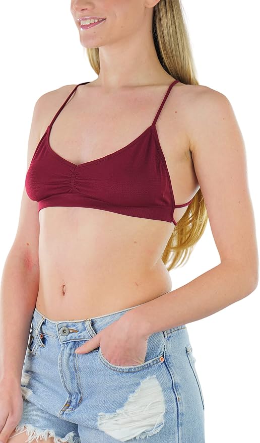 Strappy Back V-neck - Red