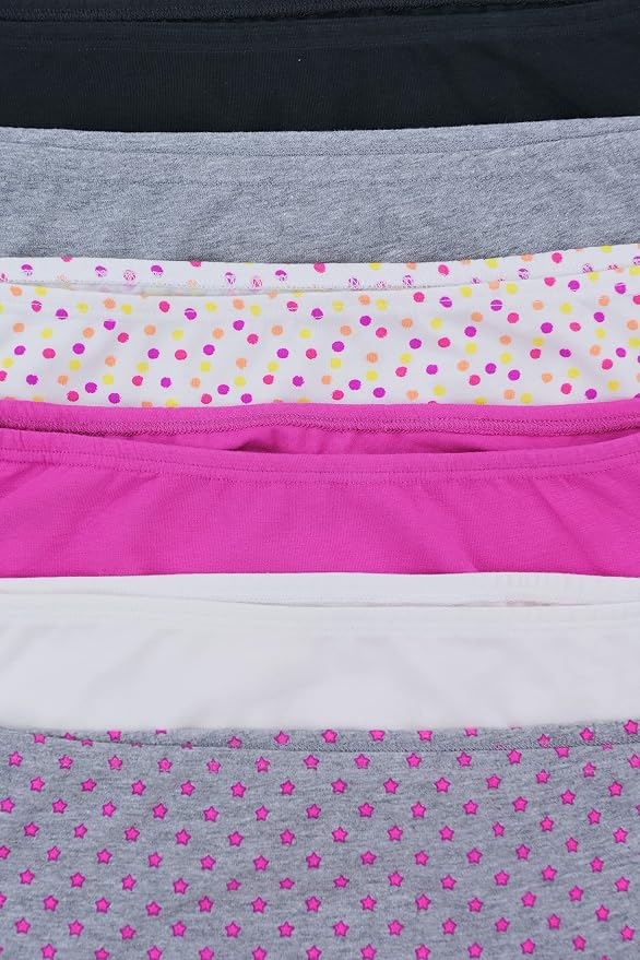 6 Pack: Hearts and Dots Prints and Solid Colored Assortment