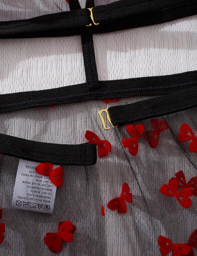 Black/Red Bows