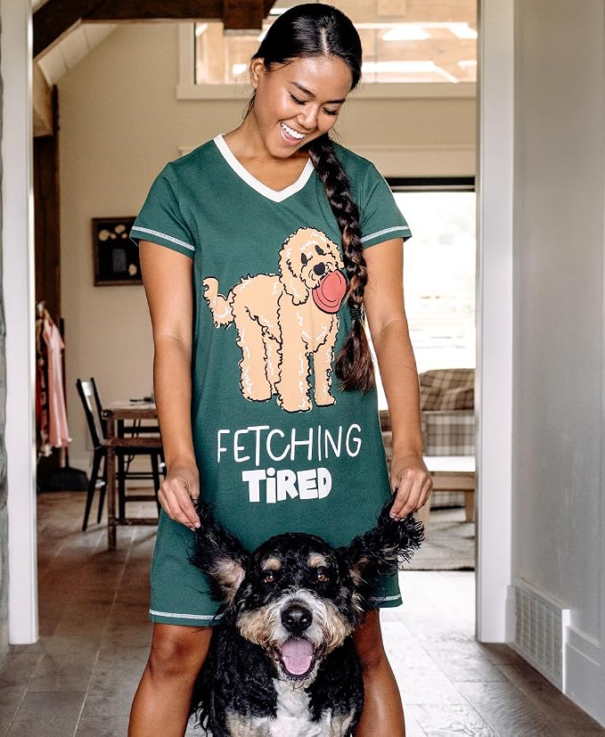 Dark Green Fetching Tired Nightshirt