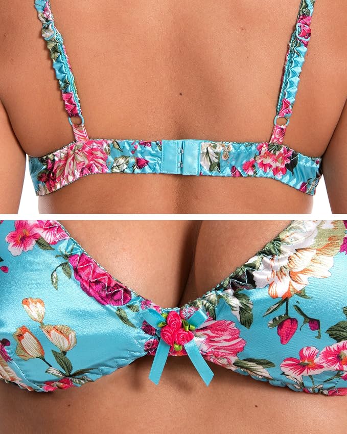 Turquoise - Pink Floral