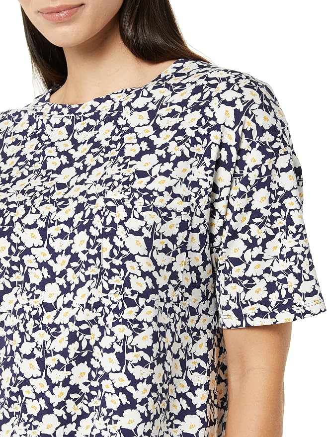 Navy Silhouette Floral
