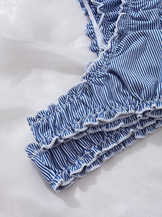 White Blue Stripes
