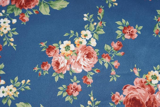 Navy/Pink Flowers