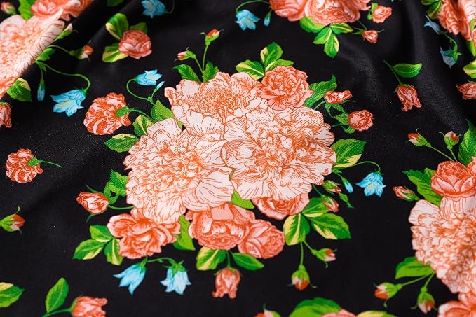 Pink/Black Flowers