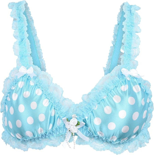 Aqua Blue - Polka Dots
