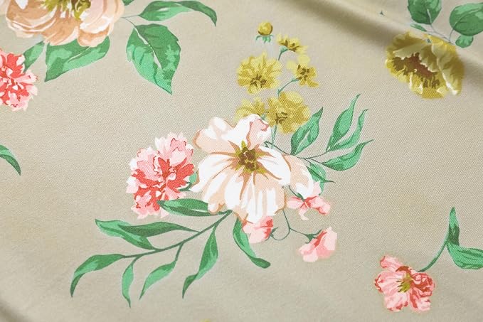 Pink/Light Green Flowers