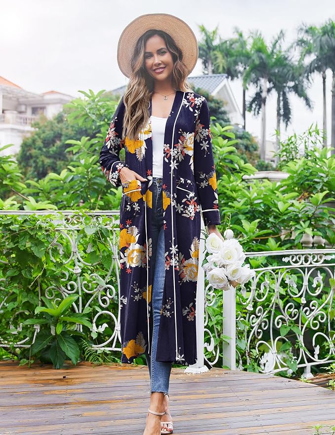 Floral Deep Blue