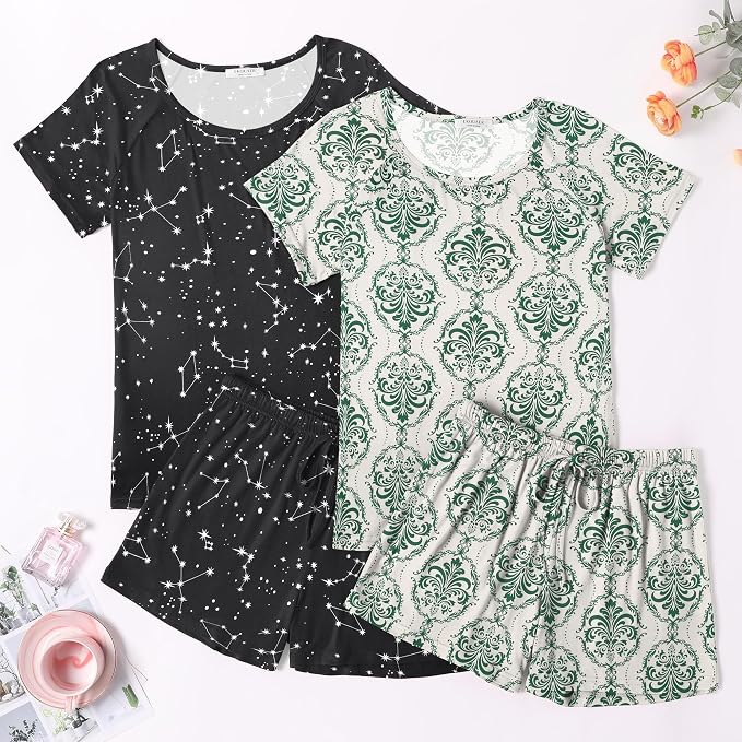 Green Print/Black Star