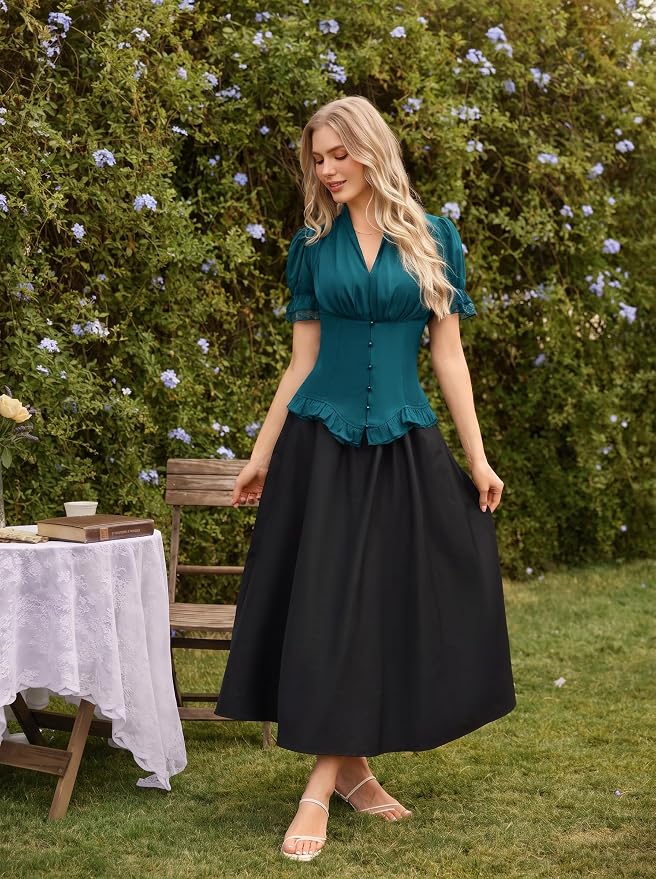 Deep Peacock Blue