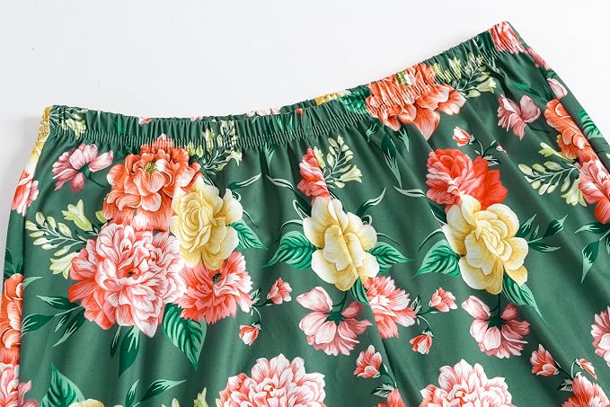 Green/Pink Flowers