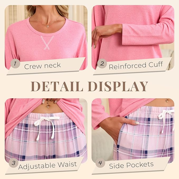 Hot Pink/Pink Purple Plaid