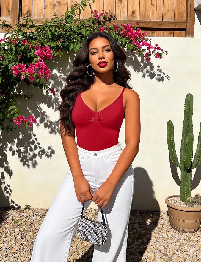 Ruched-red