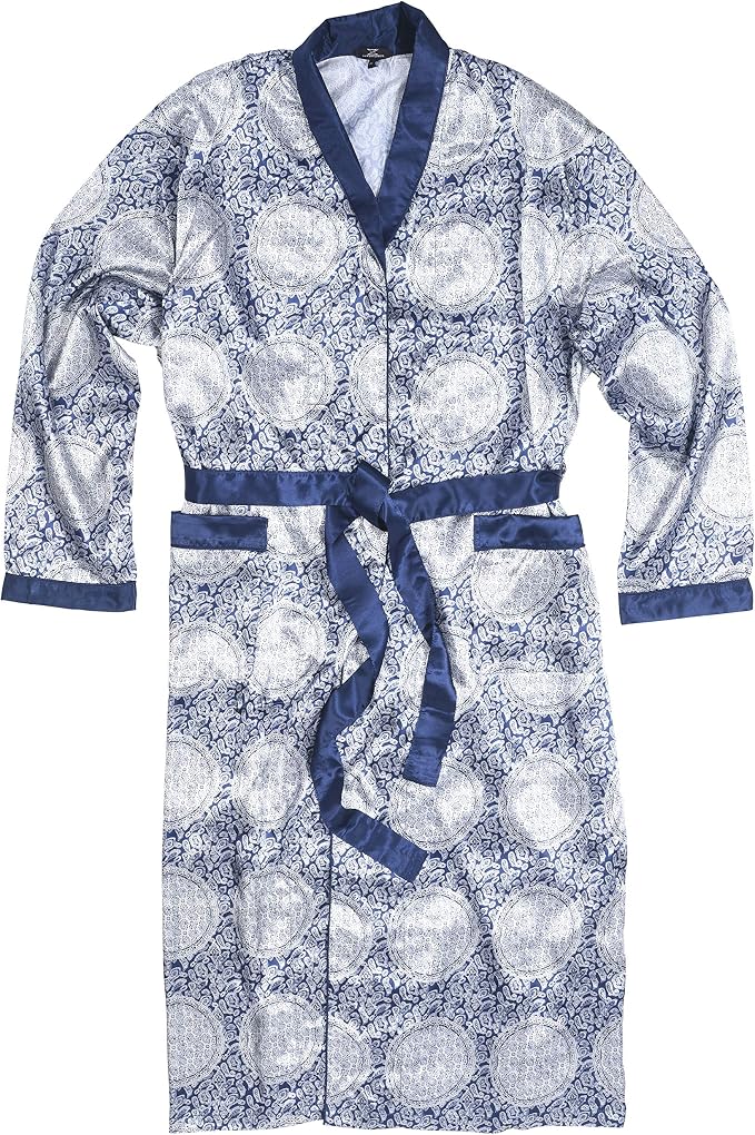 Navy Brocade