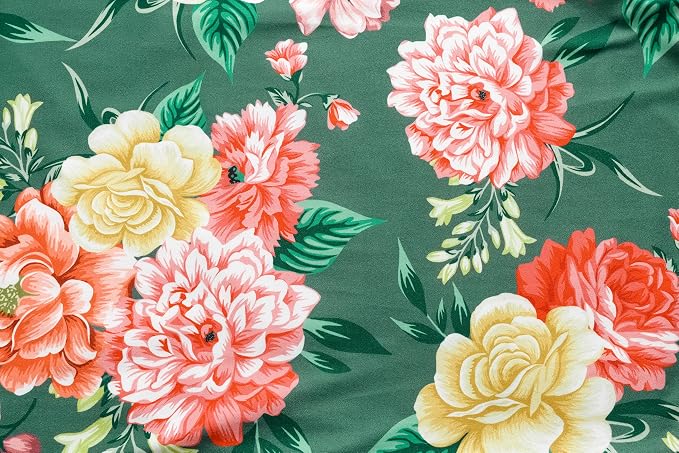 Green/Pink Flowers